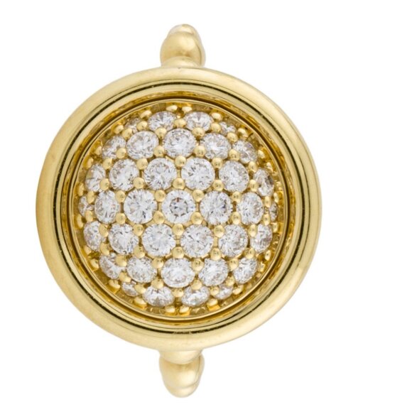 LAGOS 18K YELLOW GOLD 0.70 CTW DIAMOND MERIDIAN CIRCLE RING - Picture 2 of 9